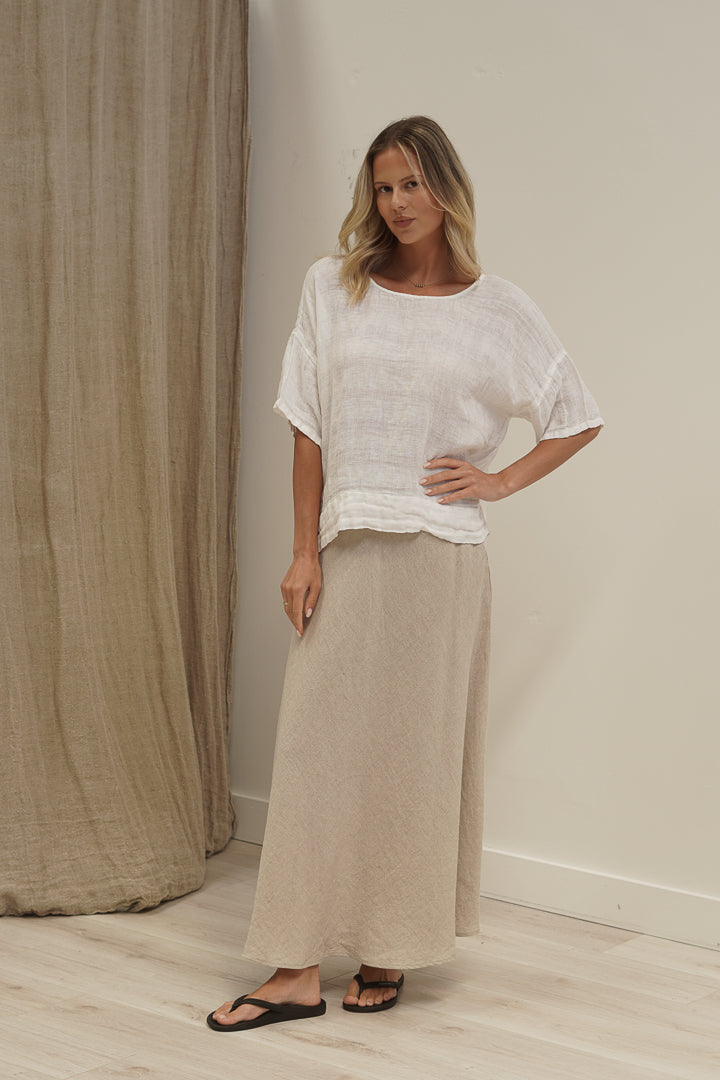 Barbara Top In White Combo