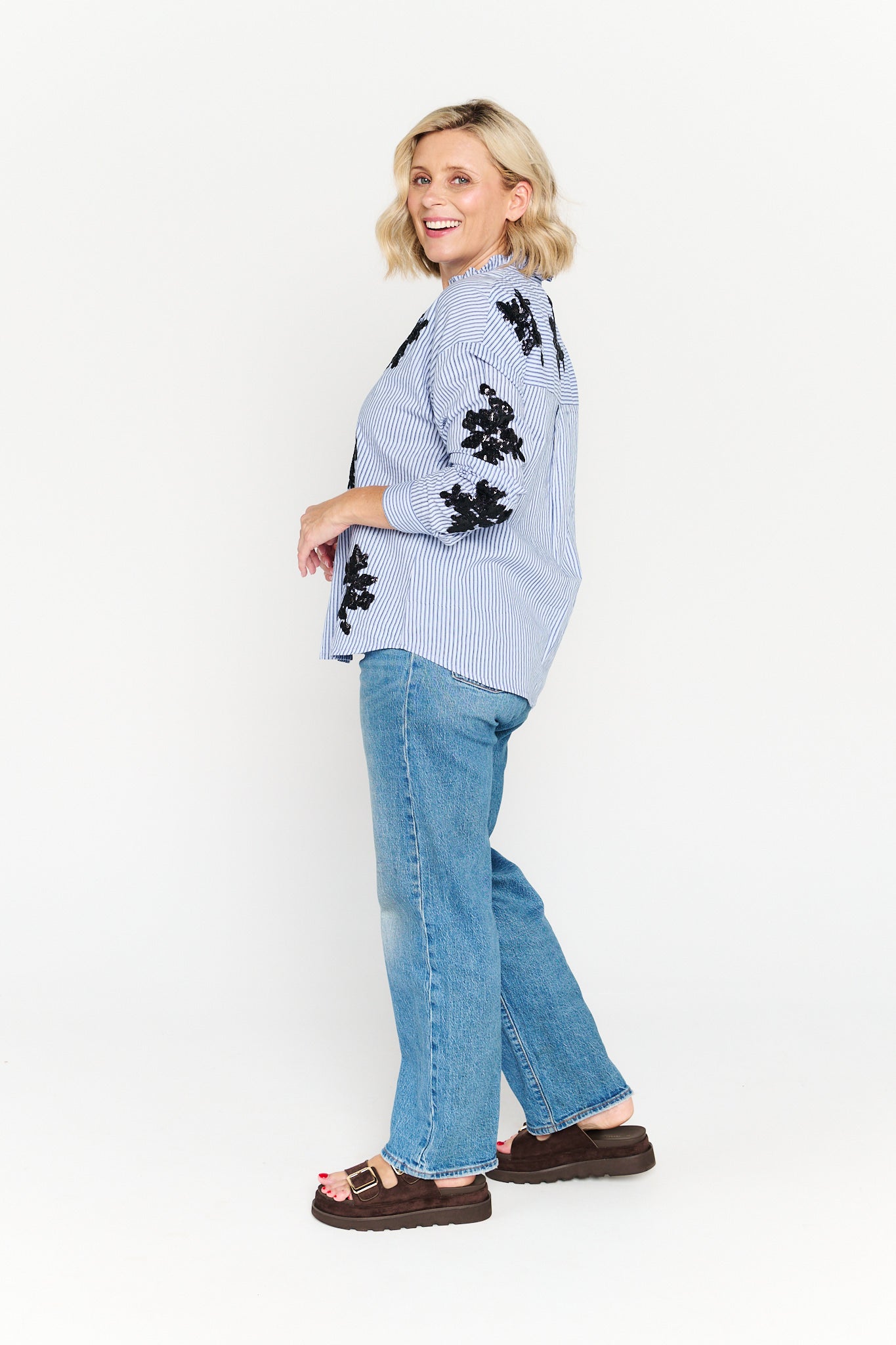 BLACK FLOWER SHIRT