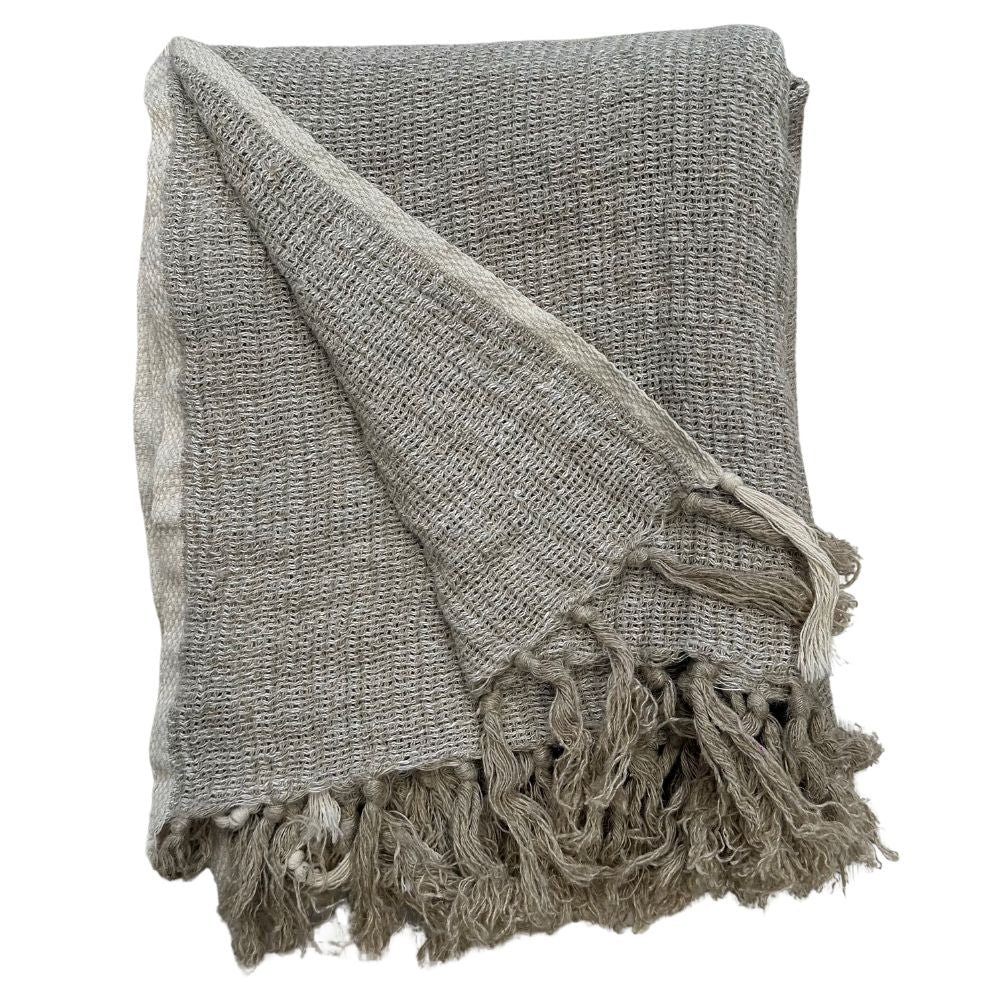 Audrey Linen Bed Throw