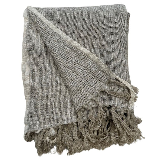 Audrey Linen Bed Throw