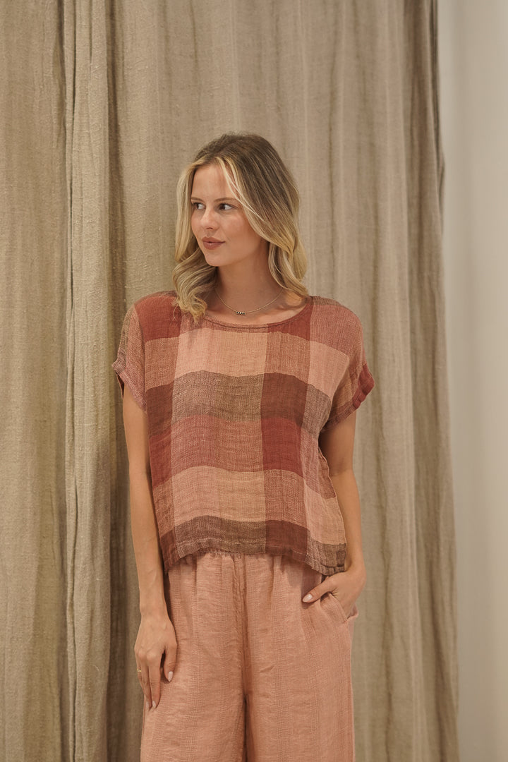 Carina Box Top Cameo Brown Combo