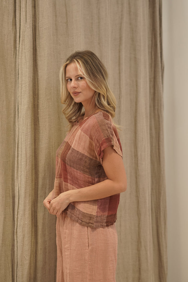 Carina Box Top Cameo Brown Combo