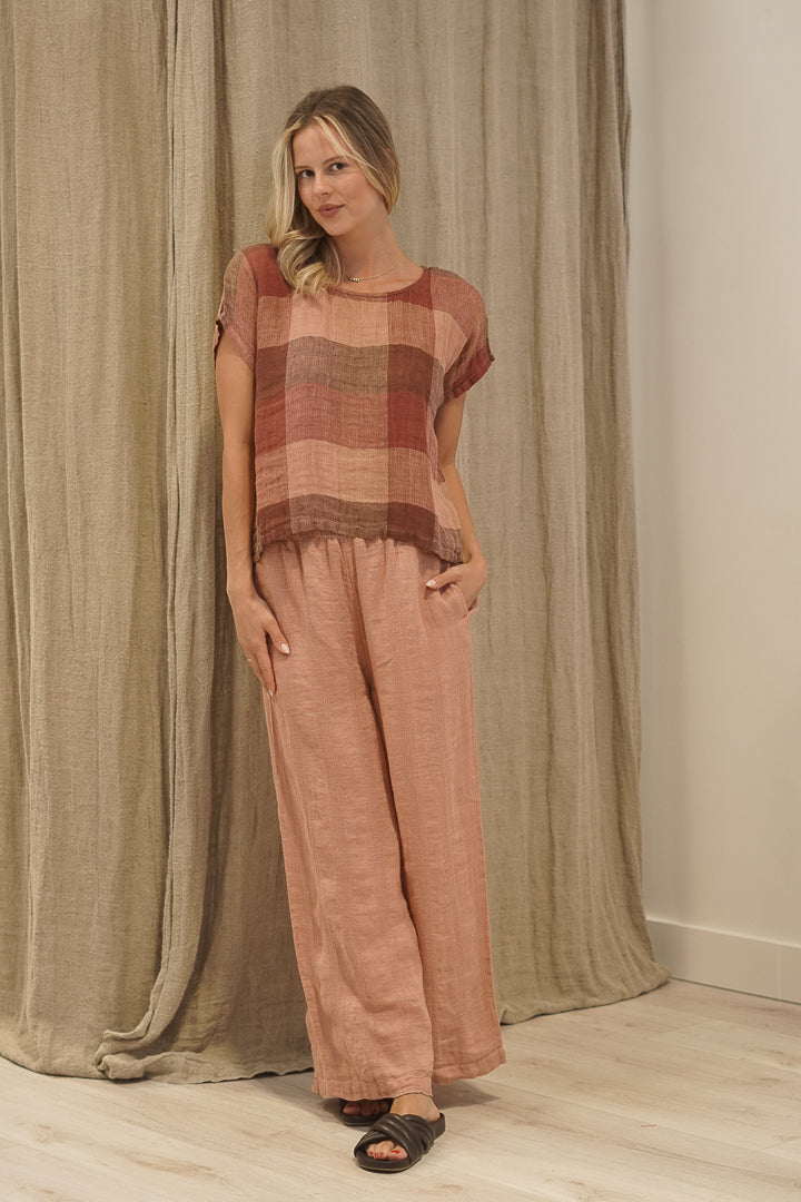 Carina Box Top Cameo Brown Combo