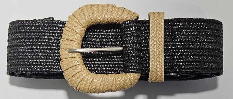 Braided Buckle Stretch Belt