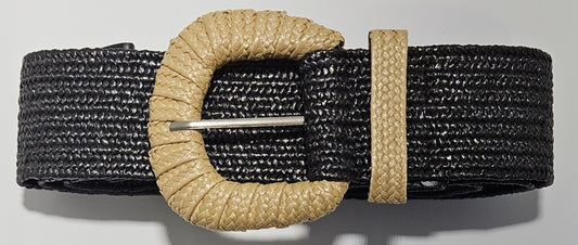 Braided Buckle Stretch Belt