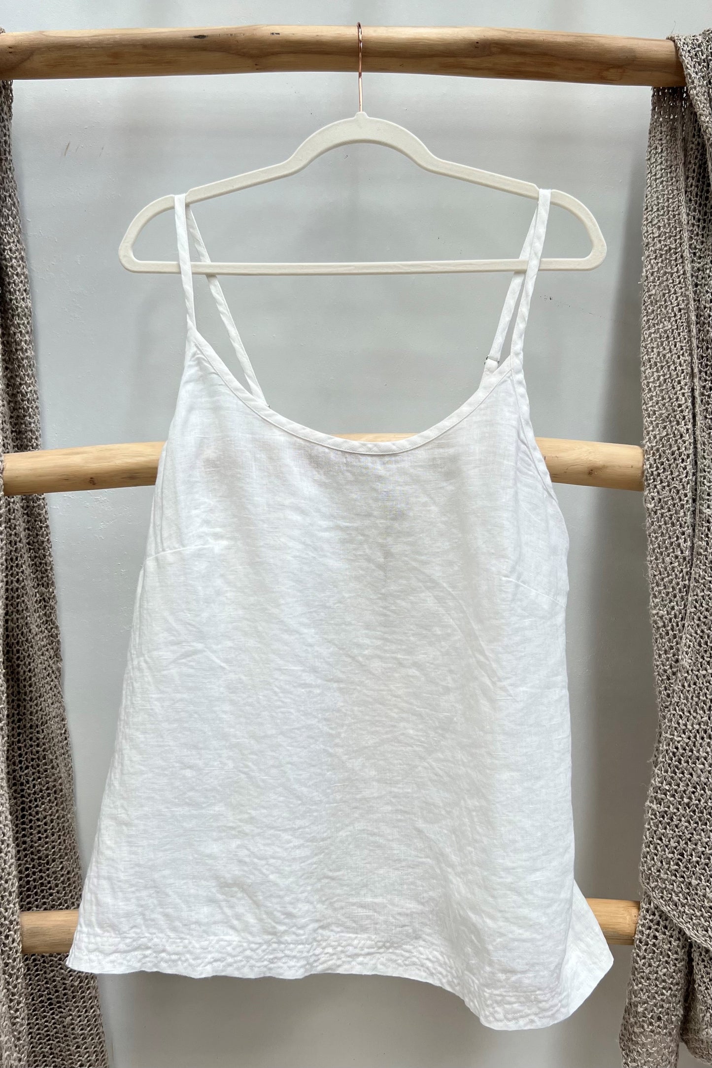Cameron Linen Cami White