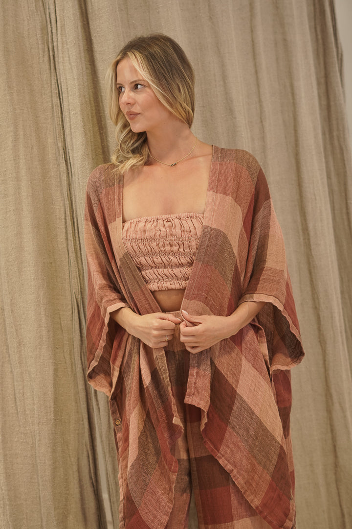 Carmen Cardigan Cameo Brown Combo