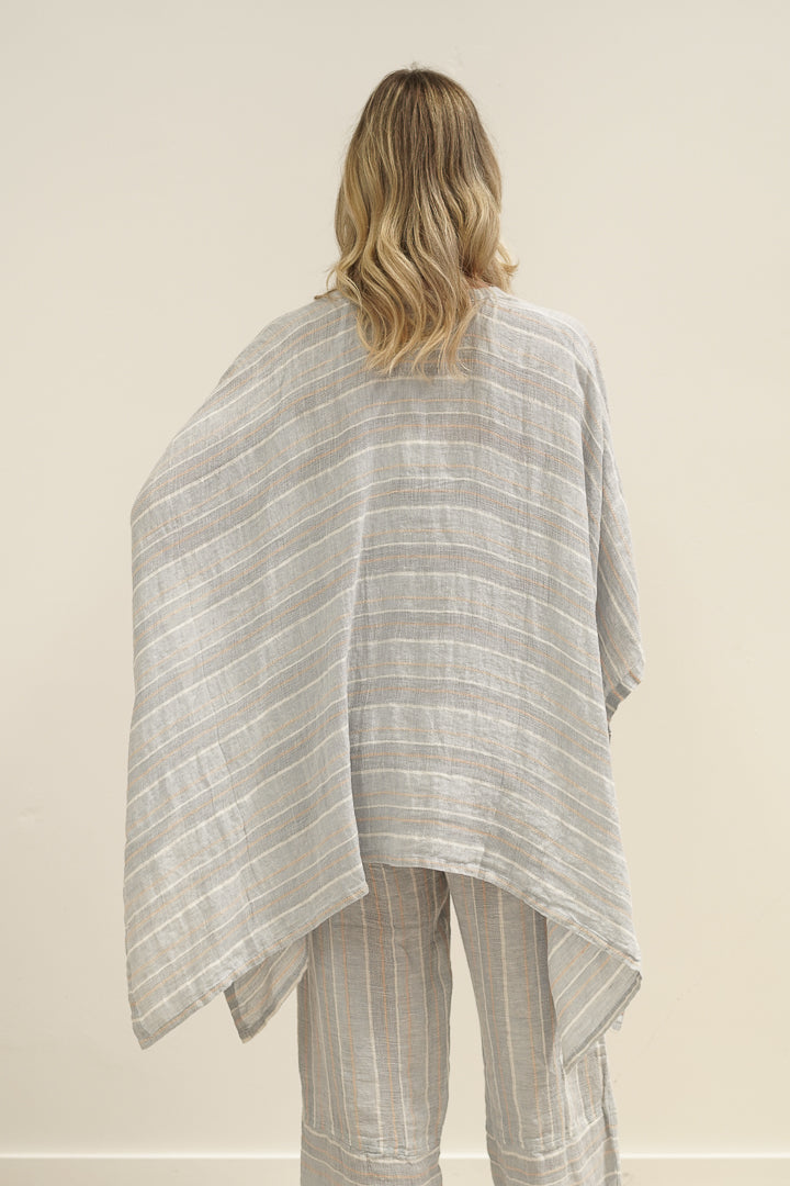 Carmen Cardigan Lemon Sorbet Multi Stripes