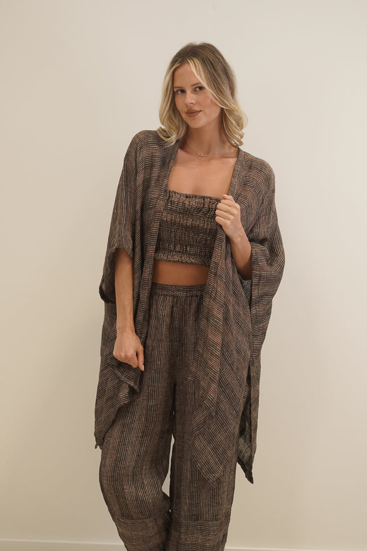 Carmen Cardigan Toasted Earth Combo