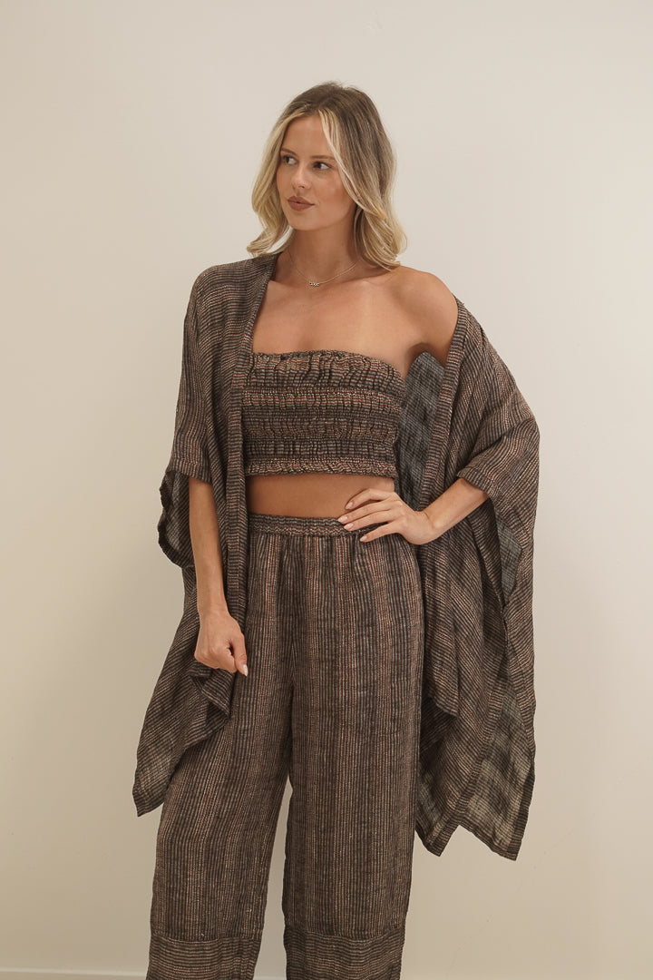 Carmen Cardigan Toasted Earth Combo