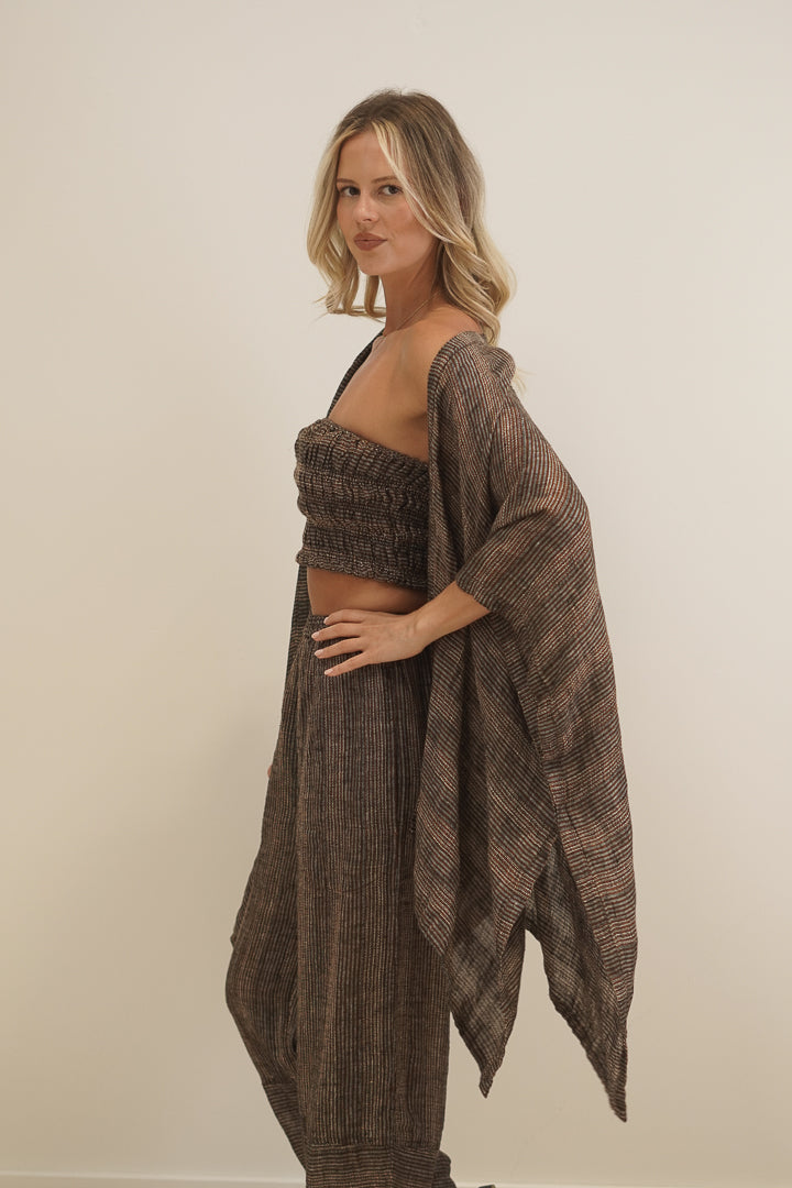 Carmen Cardigan Toasted Earth Combo