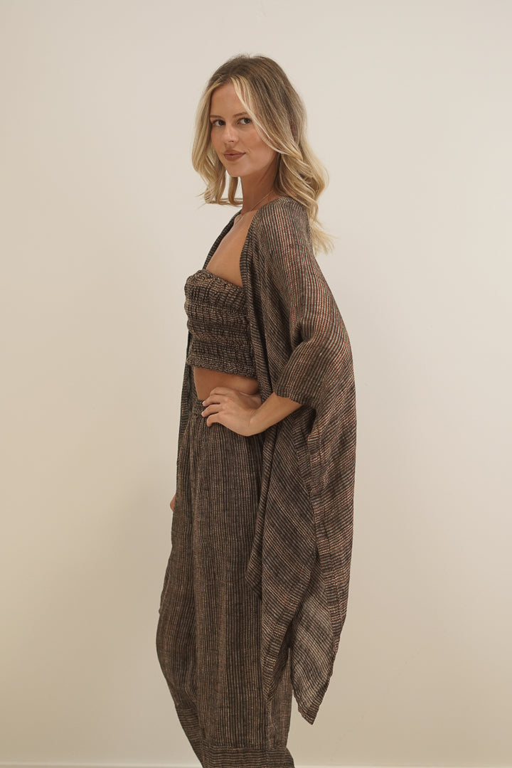 Carmen Cardigan Toasted Earth Combo