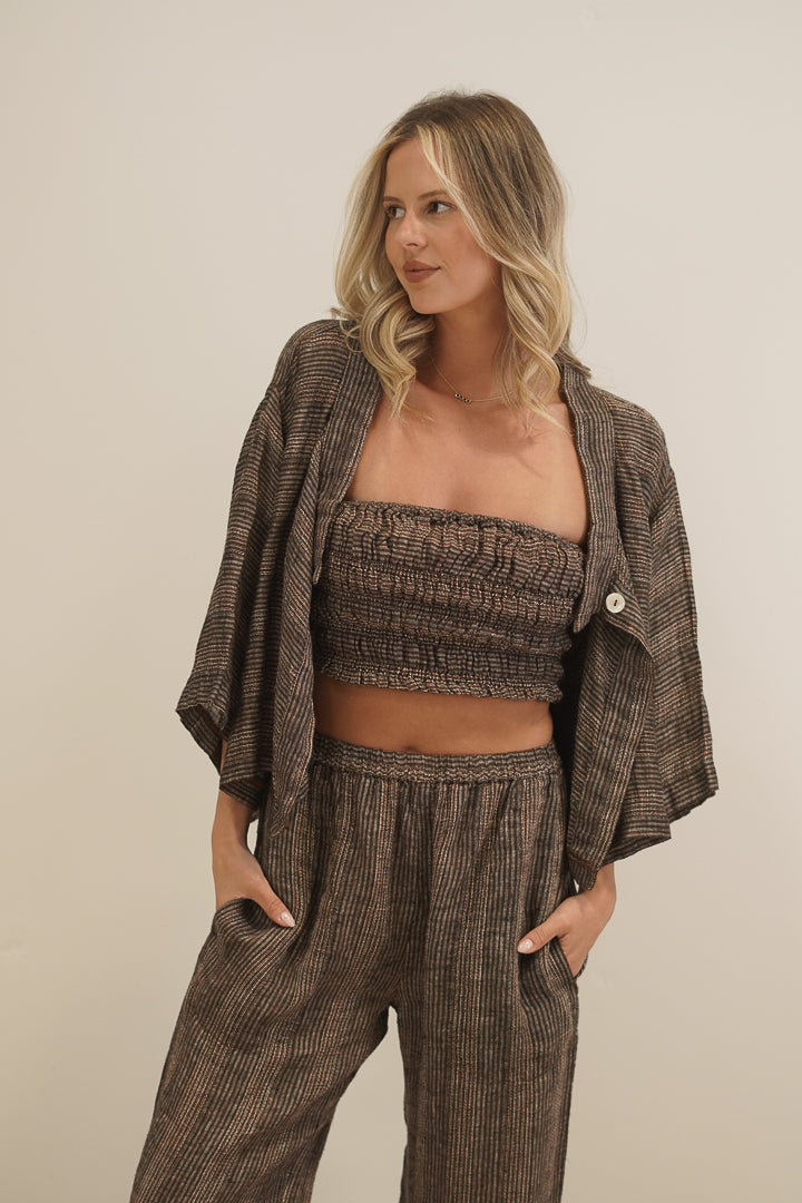 Carmen Cardigan Toasted Earth Combo