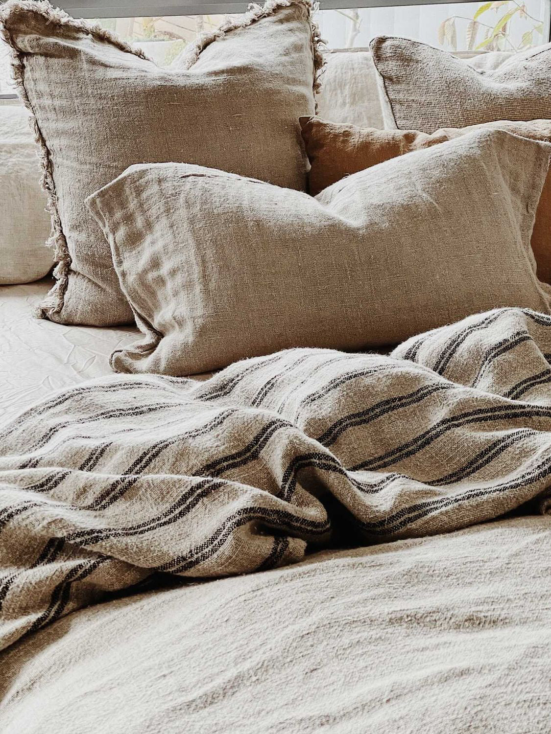 Angaston Handloomed Linen Quilt Cover