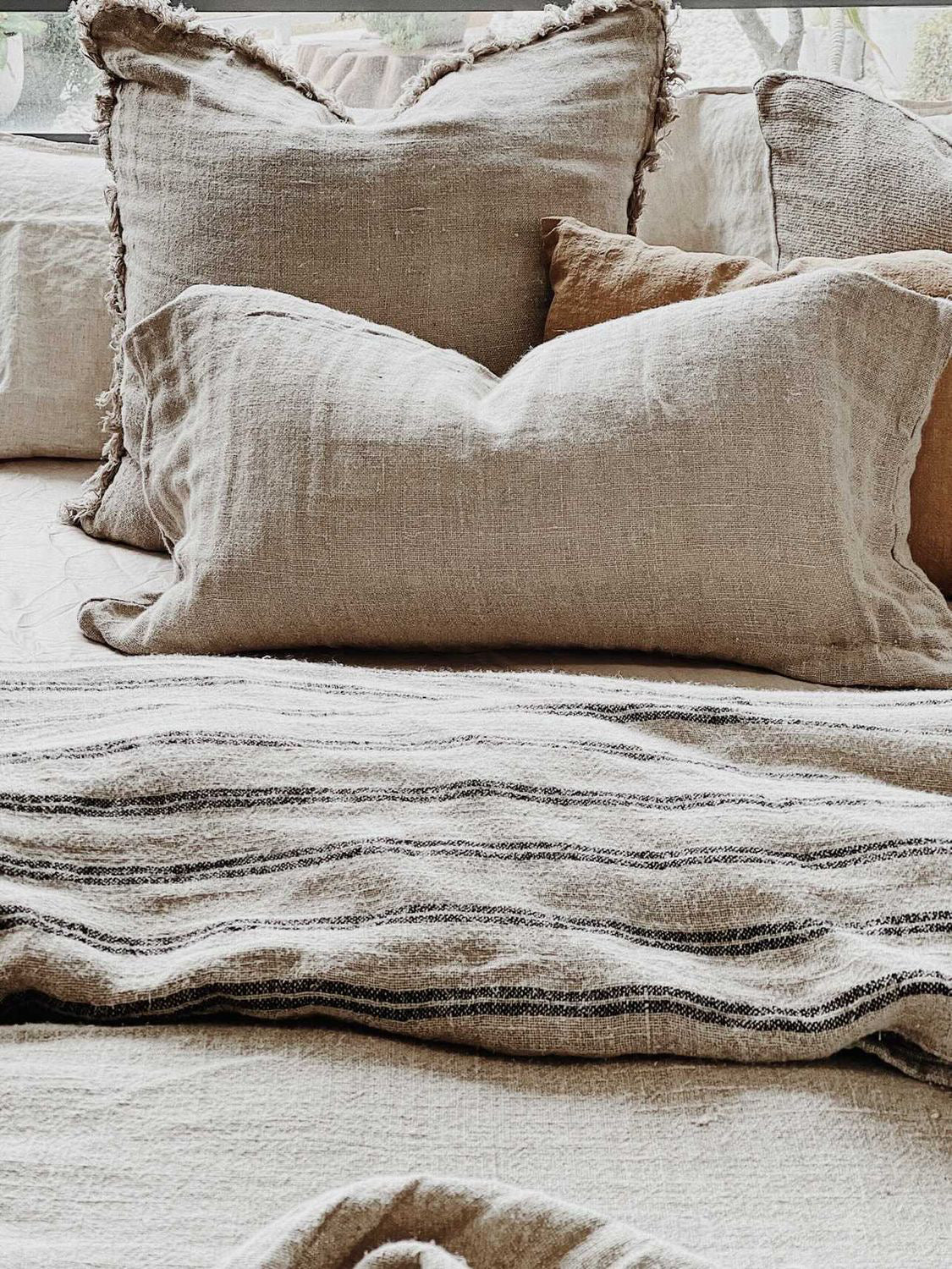 Angaston Handloomed Linen Quilt Cover