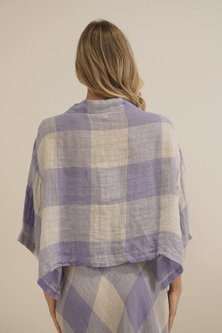 Chloe Jacket Heather Blue Check