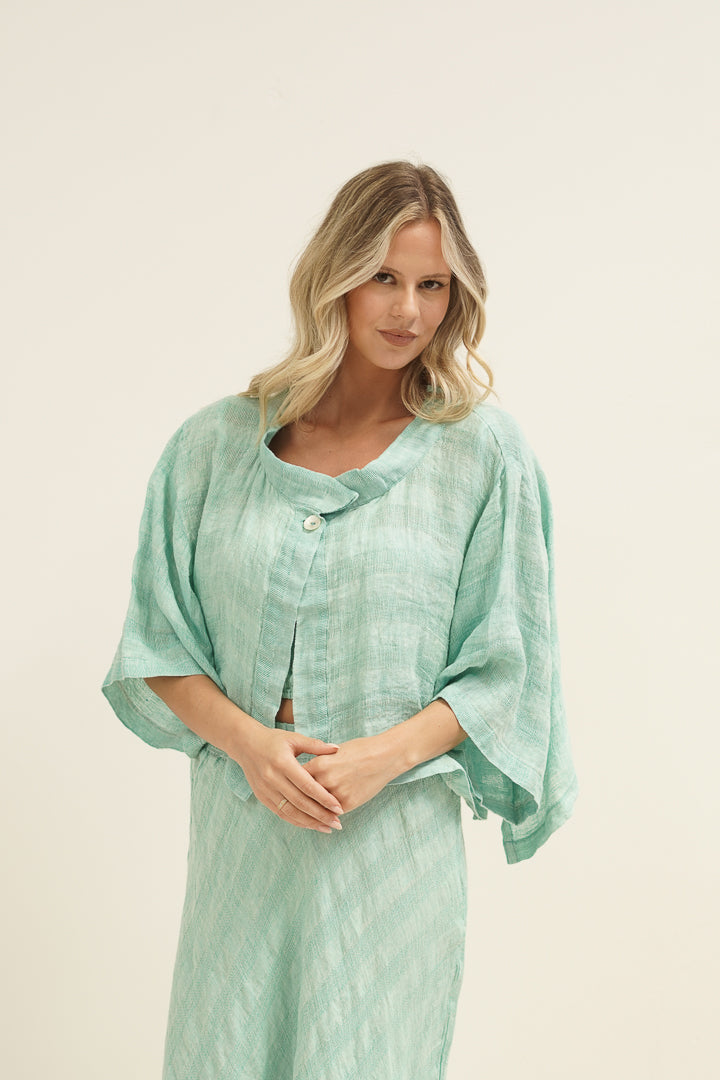 Chloe Jacket Cascade Green Combo
