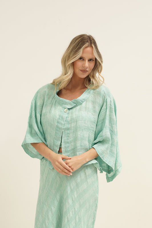 Chloe Jacket Cascade Green Combo