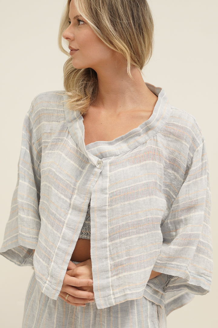 Chloe Jacket Lemon Sorbet Multi Stripes