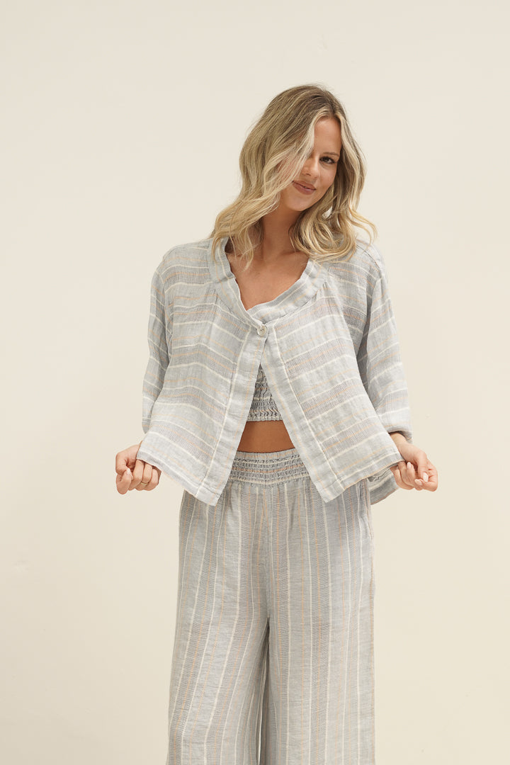 Chloe Jacket Lemon Sorbet Multi Stripes