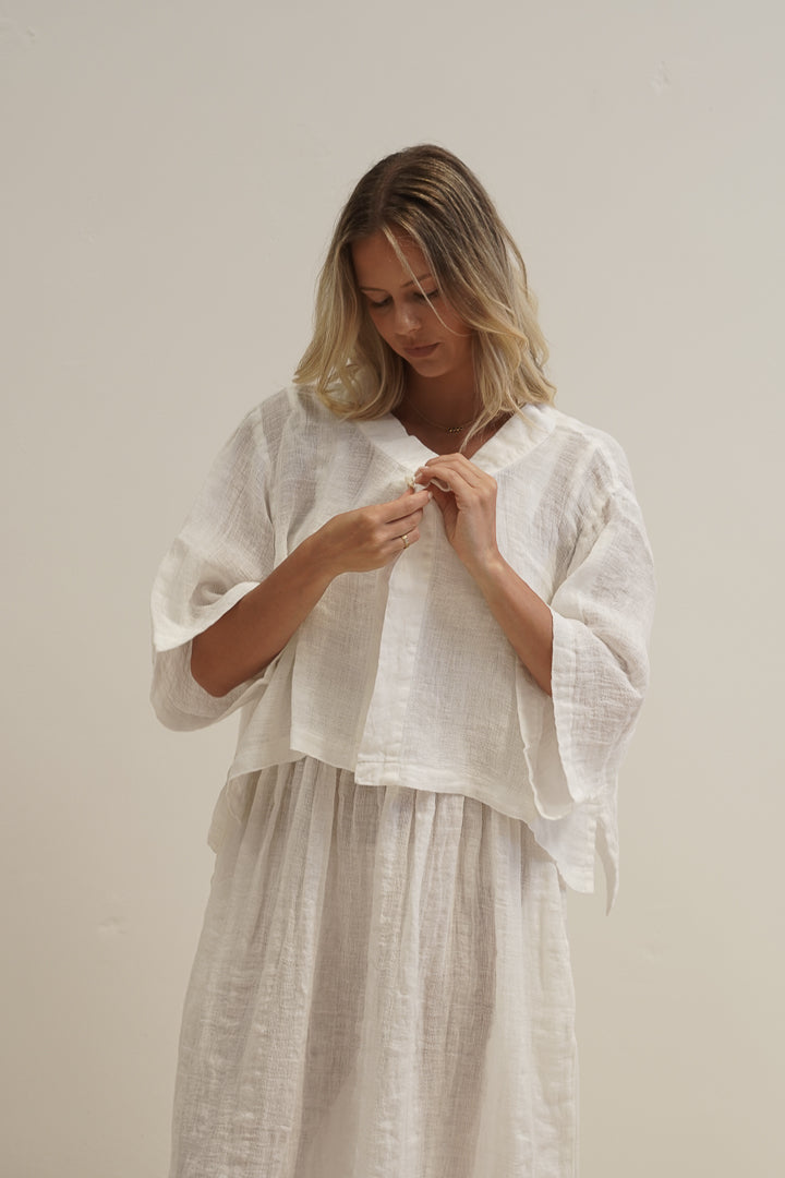 Chloe Jacket White Mesh