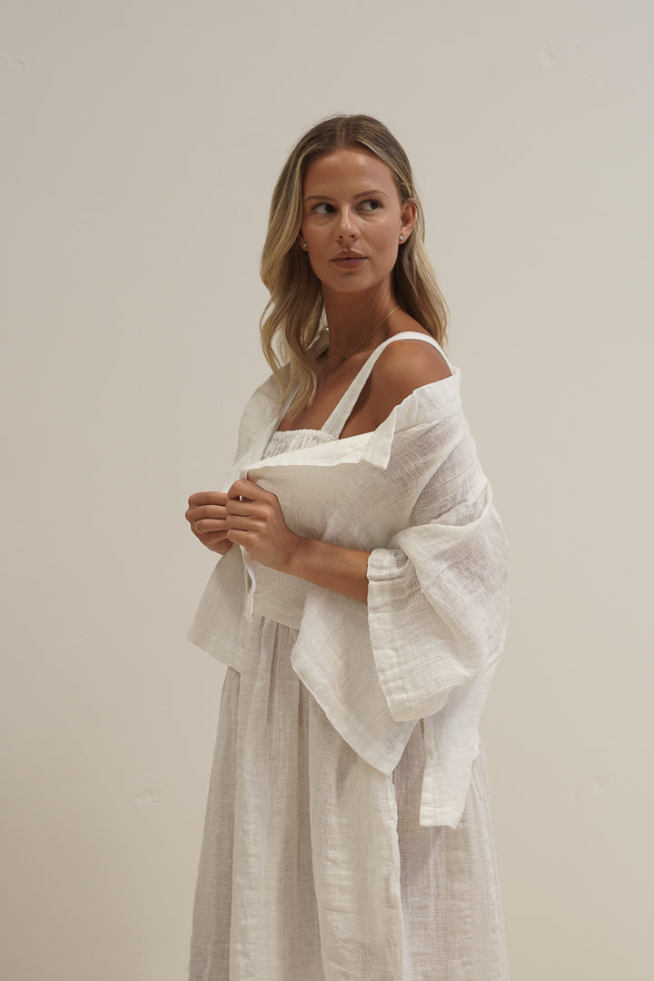 Chloe Jacket White Mesh