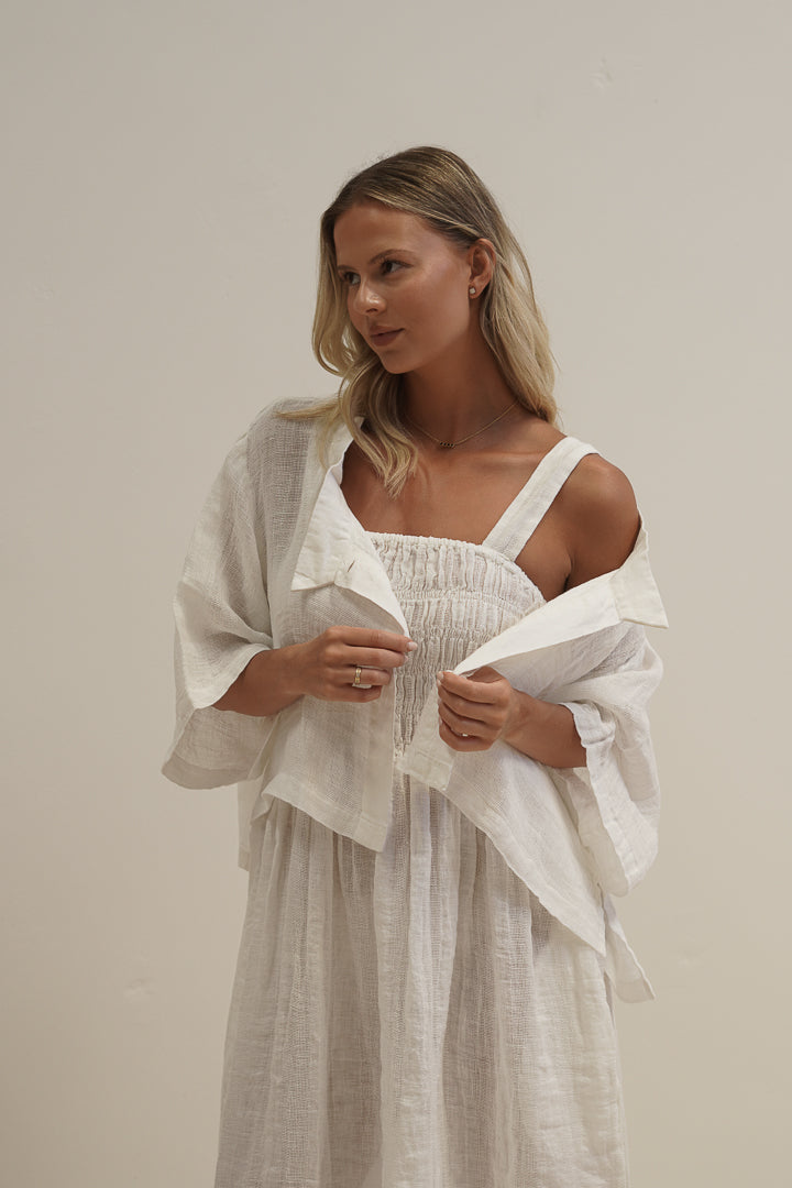 Chloe Jacket White Mesh