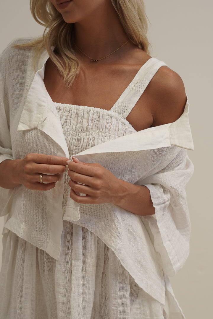 Chloe Jacket White Mesh