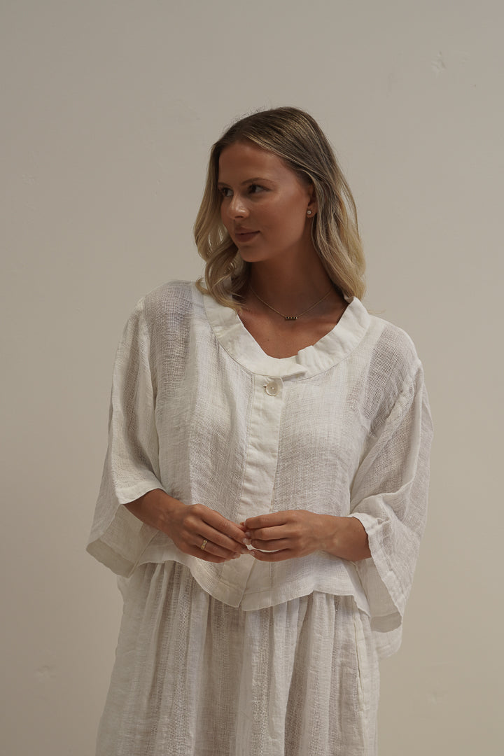 Chloe Jacket White Mesh