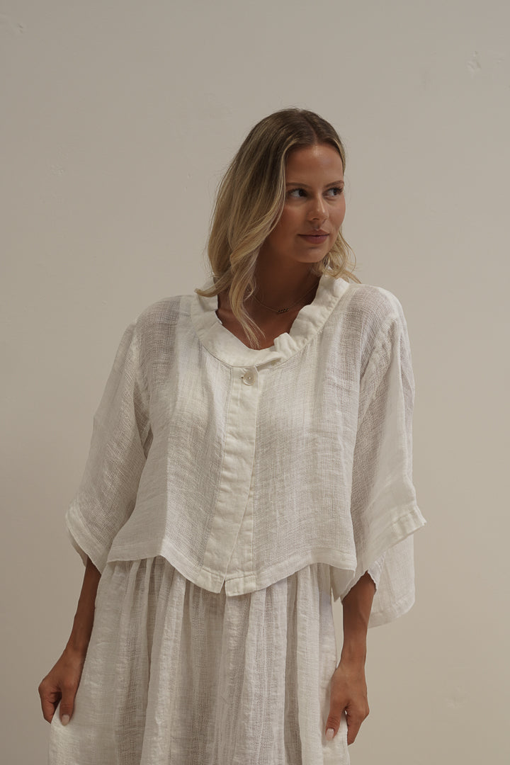 Chloe Jacket White Mesh
