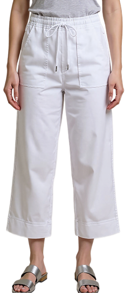 CLM537 – Drawstring Wide Leg 7/8 Pant