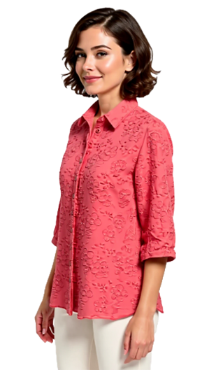 CLM549 – Cotton Embroidered Button Shirt