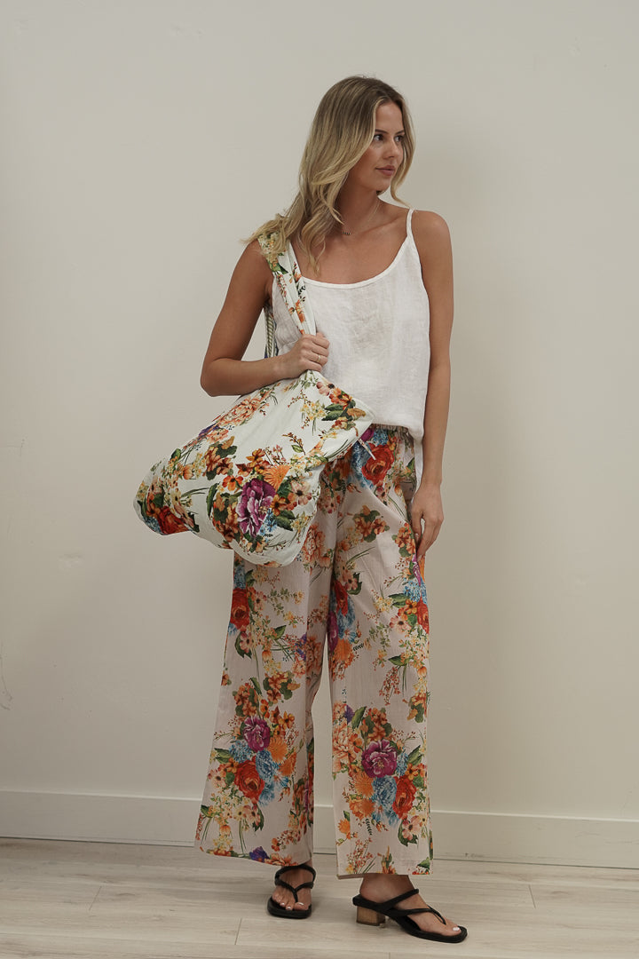 Camilla Bouquet White Lounge Pants