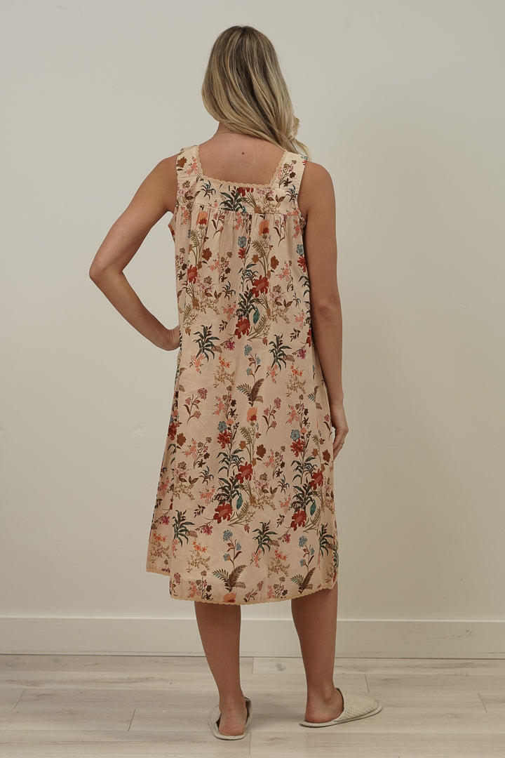 Wildflower Field Beige Night Dress