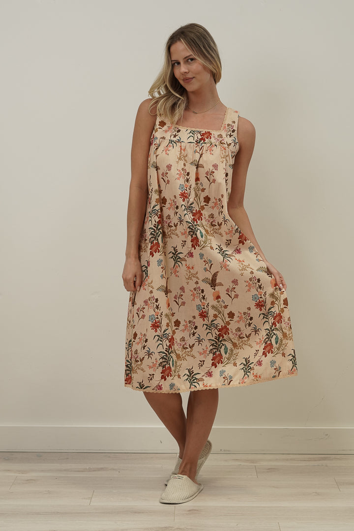 Wildflower Field Beige Night Dress