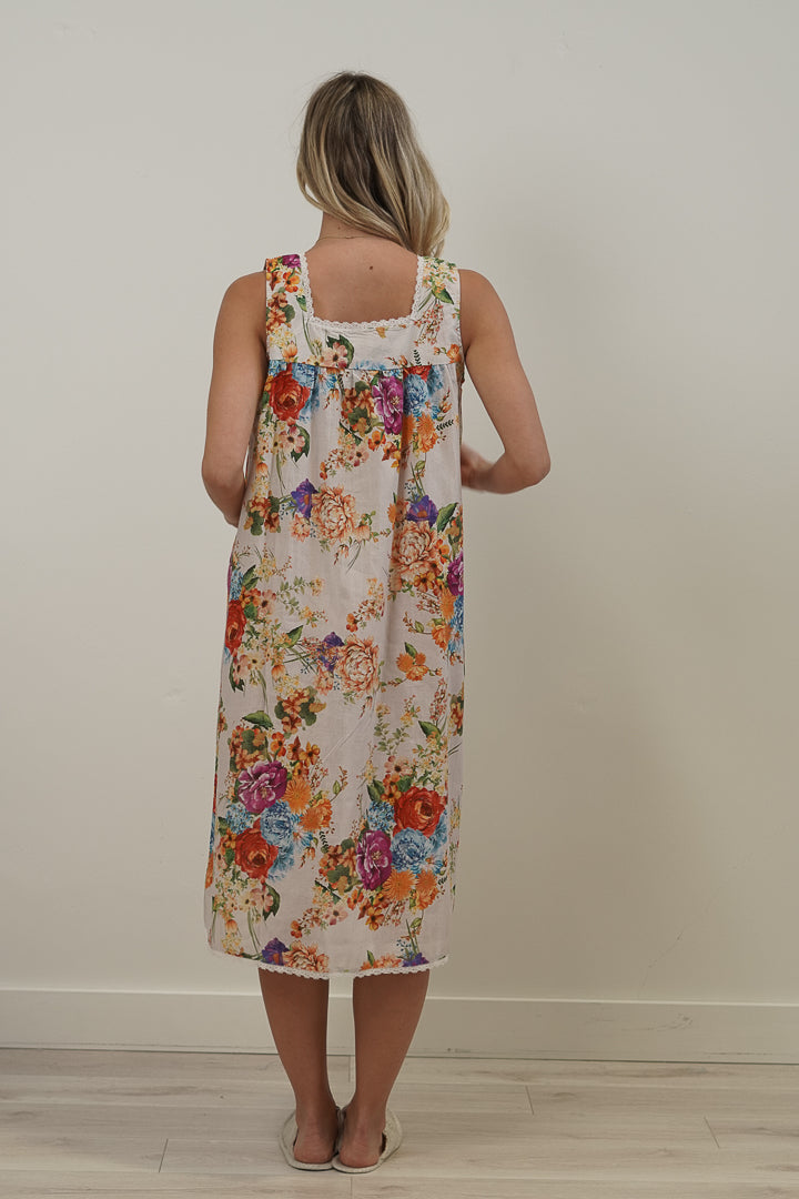 Camilla Bouquet White Night Dress