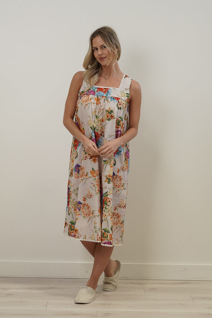 Camilla Bouquet White Night Dress