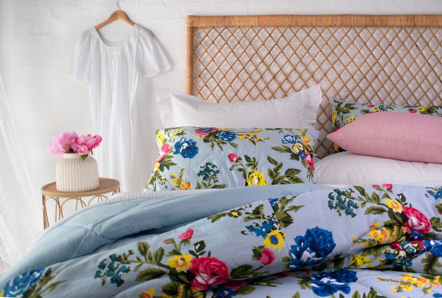 Bloom Grey Quilt Set 260 X 240 Cm