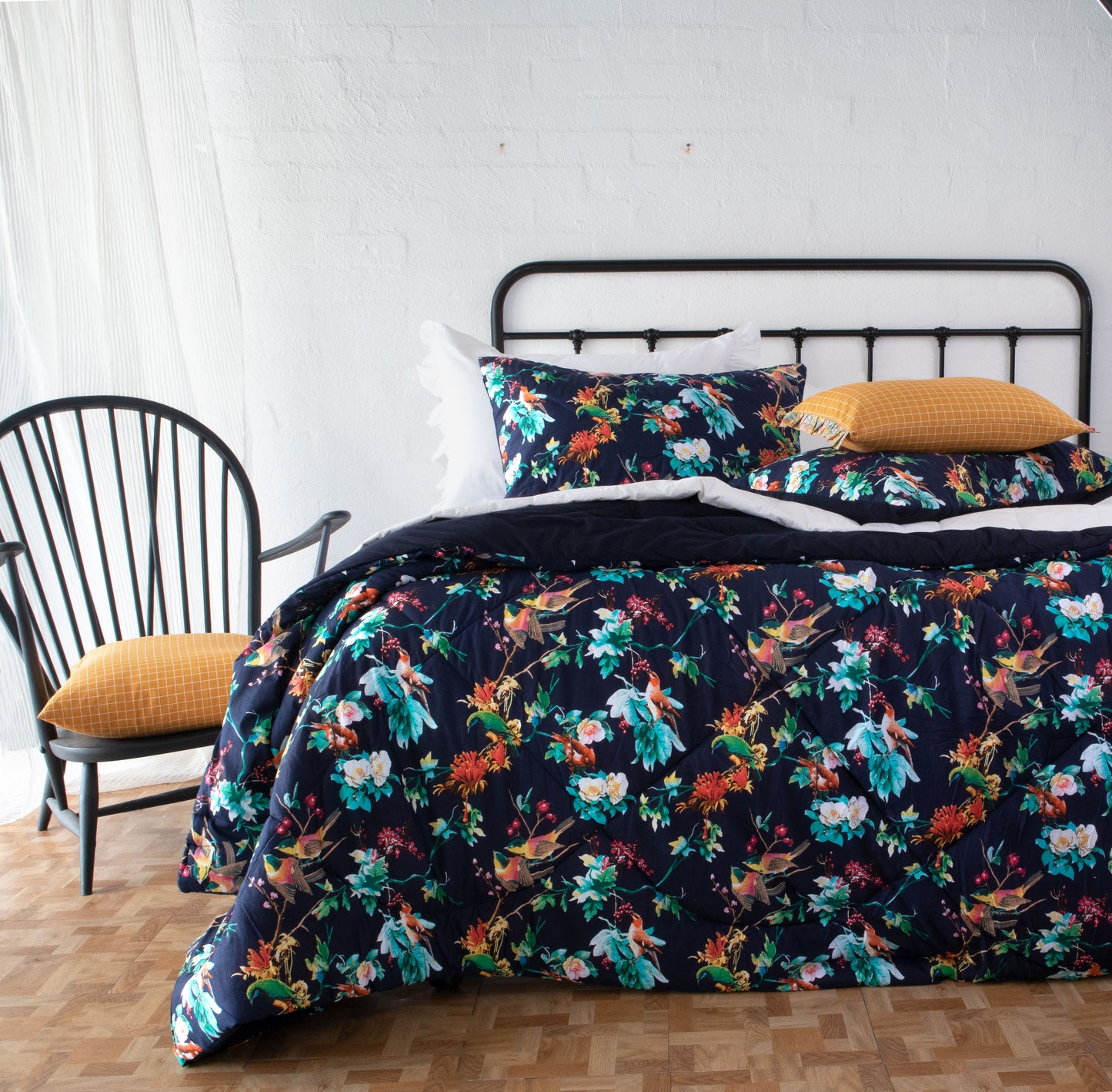 Botanical Navy Quilt Set