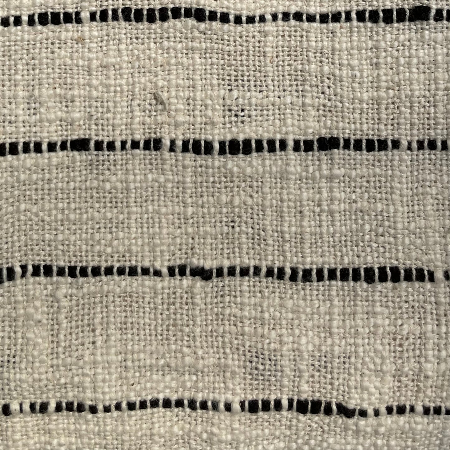 Aryan Handwoven Cotton Cushion Cover Black Stripe