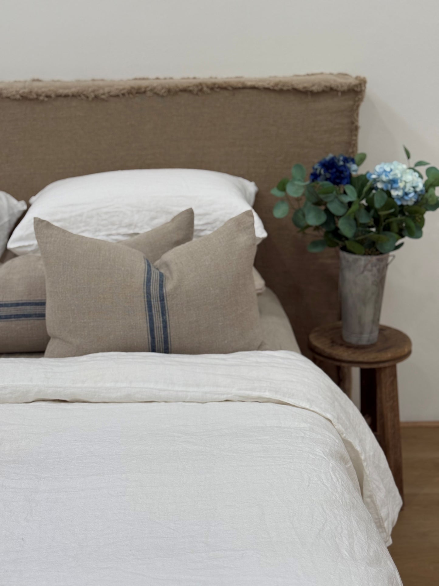 Puro Lino Cushion Cover Blue Stripes 40X60 Cm