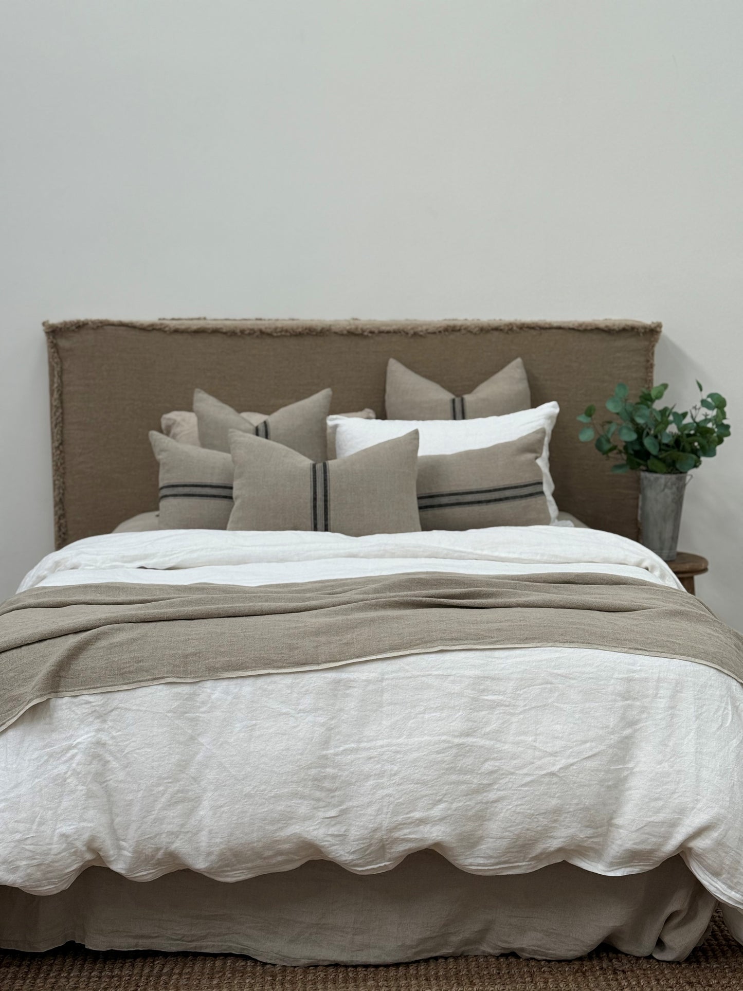 Puro Lino Throw Natural With Fringe
