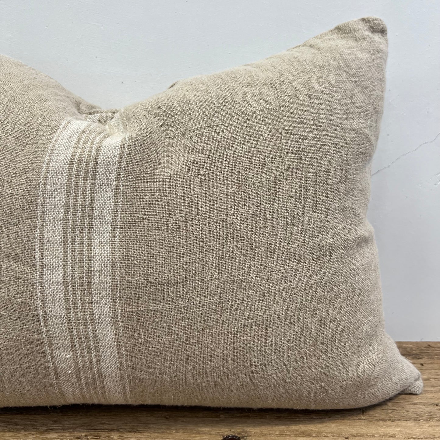 Puro Lino Cushion Cover White Stripes 40X60Cm