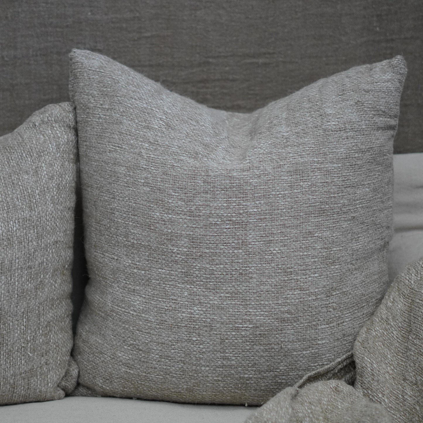Felix Linen Cushion Cover Natural/White 60X60Cm