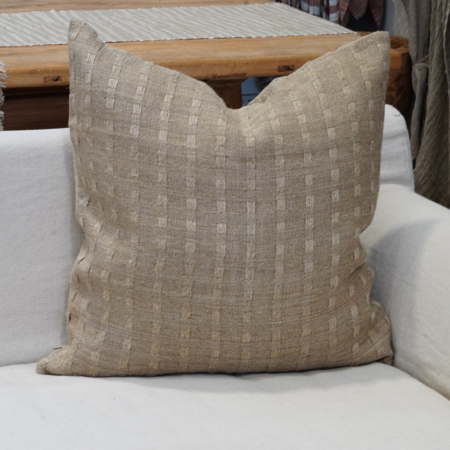 Landon Reversible Linen Cushion Cover 60 X 60