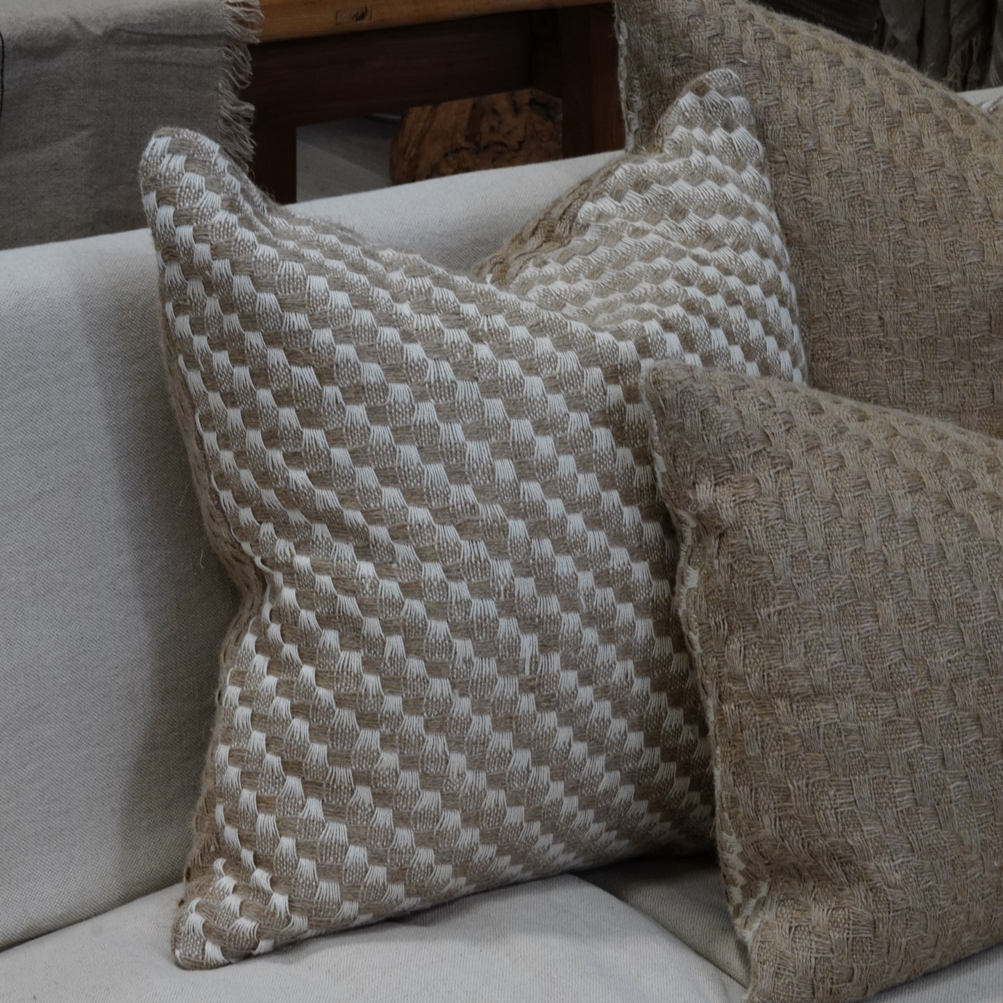Hale Natural Linen Cushion Cover 50 X 50