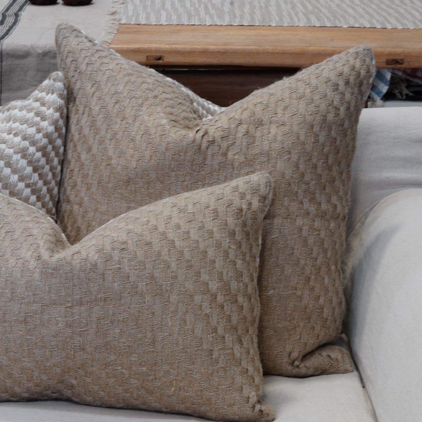 Hale Natural Linen Cushion Cover 60 X 60