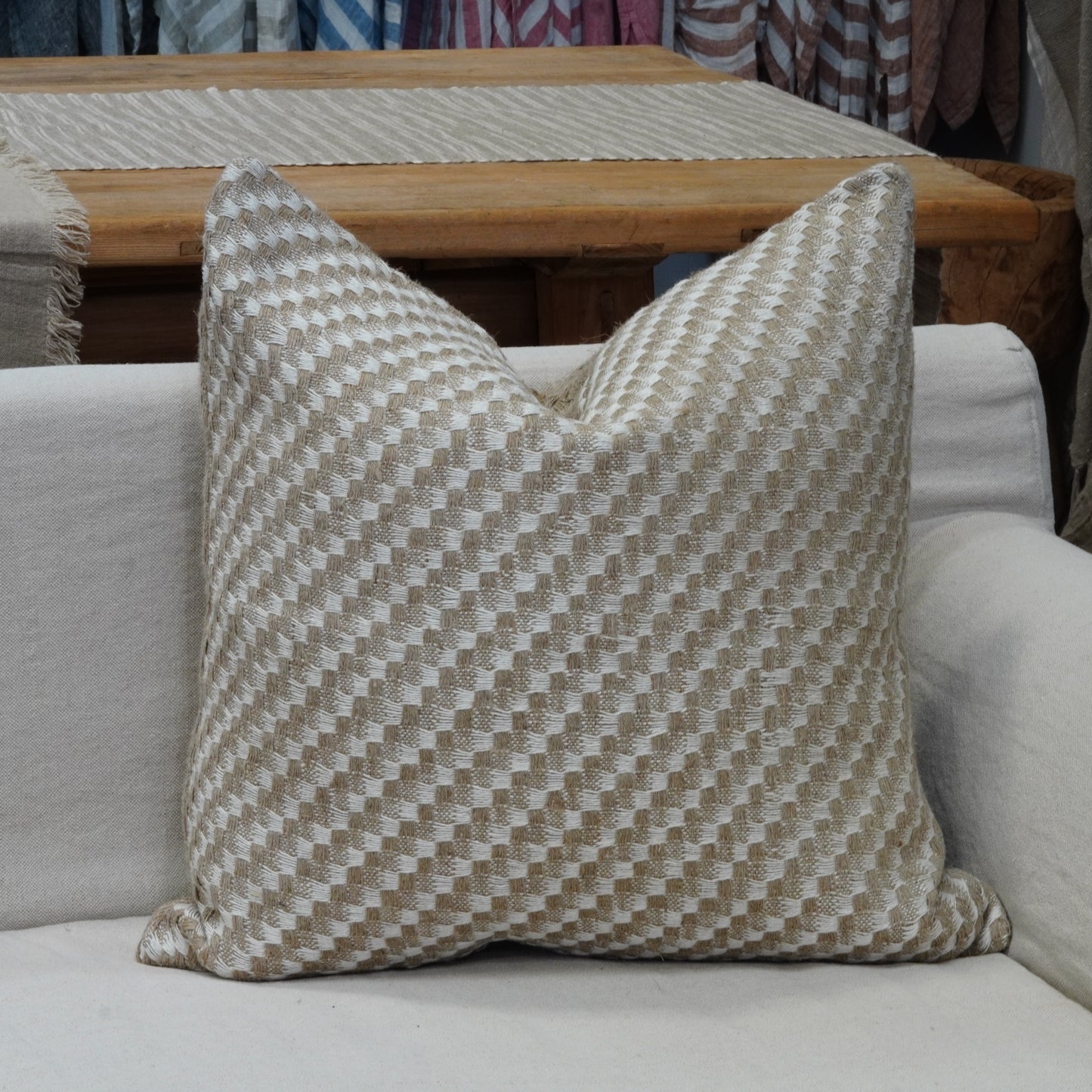 Hale Natural Linen Cushion Cover 60 X 60