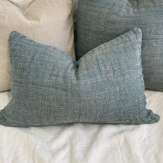 Audrey Cushion Cover Celestial Blue + Natural 40X60Cm