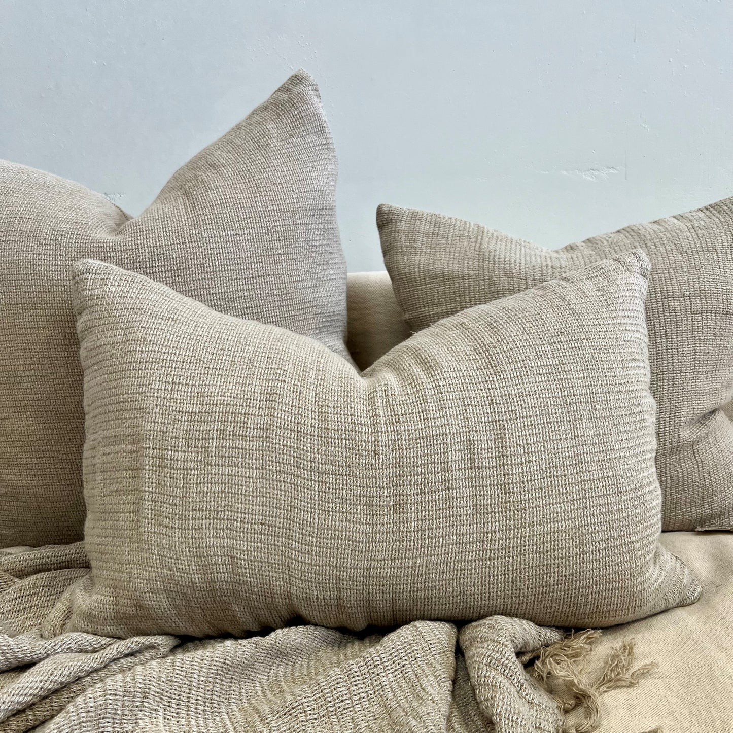Audrey Linen Cushion Cover Bone 40X60Cm
